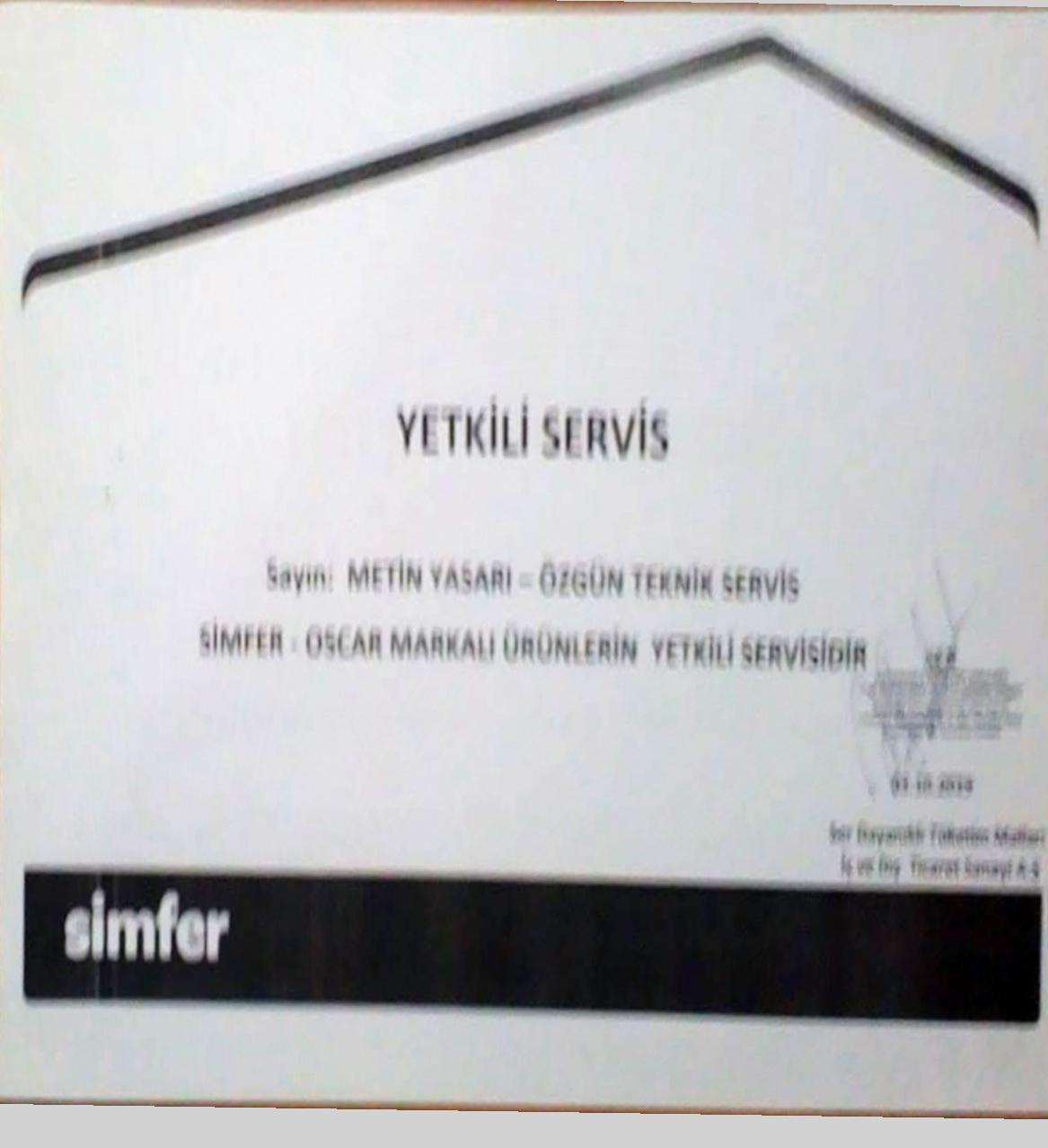 Simfer Yetkili Servisi